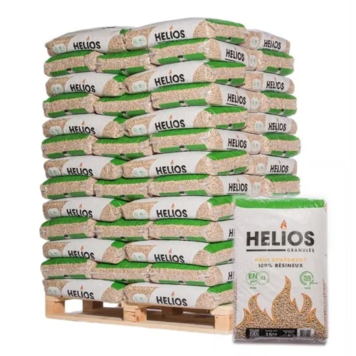 HELIOS-Pelletpalette – 65 Säcke à 15 kg